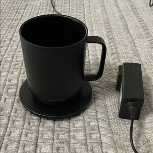Ember 10oz Black Temperature Control Mug with Charger